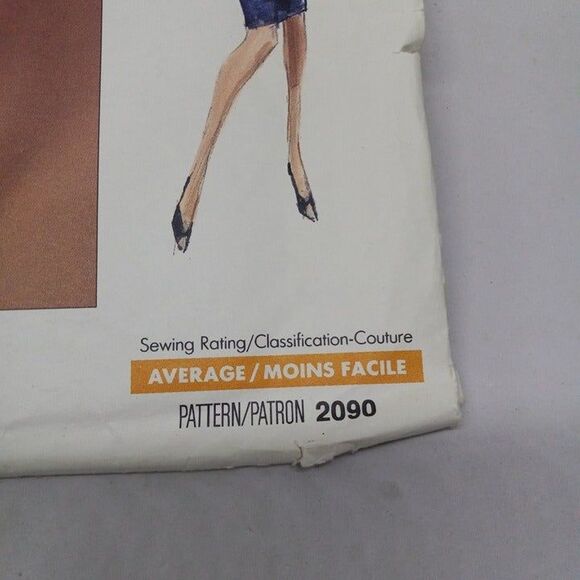 Vogue Sewing Pattern #2090-Ralph Lauren-Sz 6-8-10-Skirt Set-1988-Cut-Complete - Picture 2 of 8